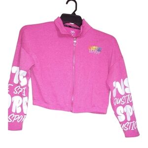 Justice Sporty Pink Kids Jacket